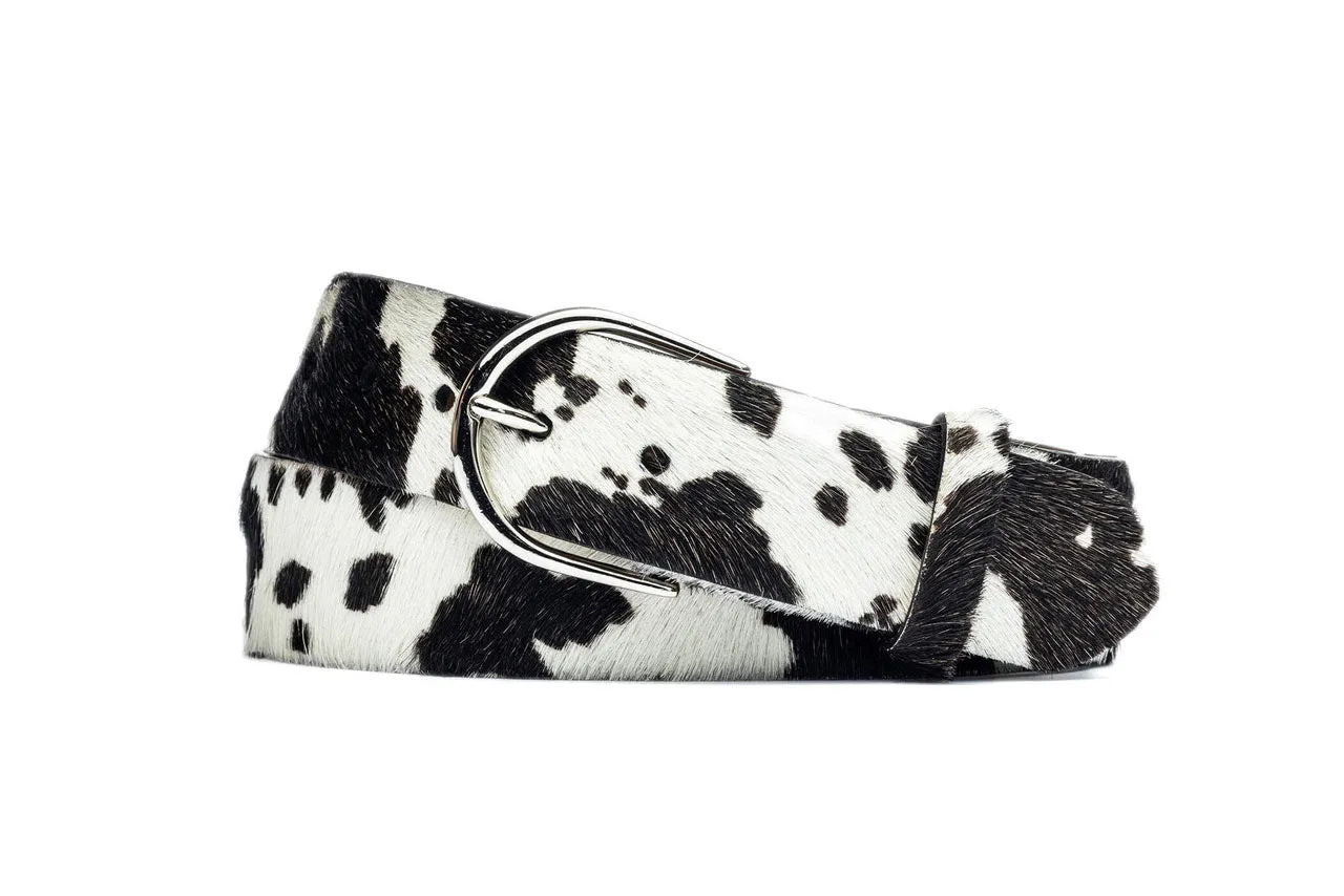 1-1/2" Calf Hair Belt with Round Buckle sold by W. Kleinberg product image thumbnail 5