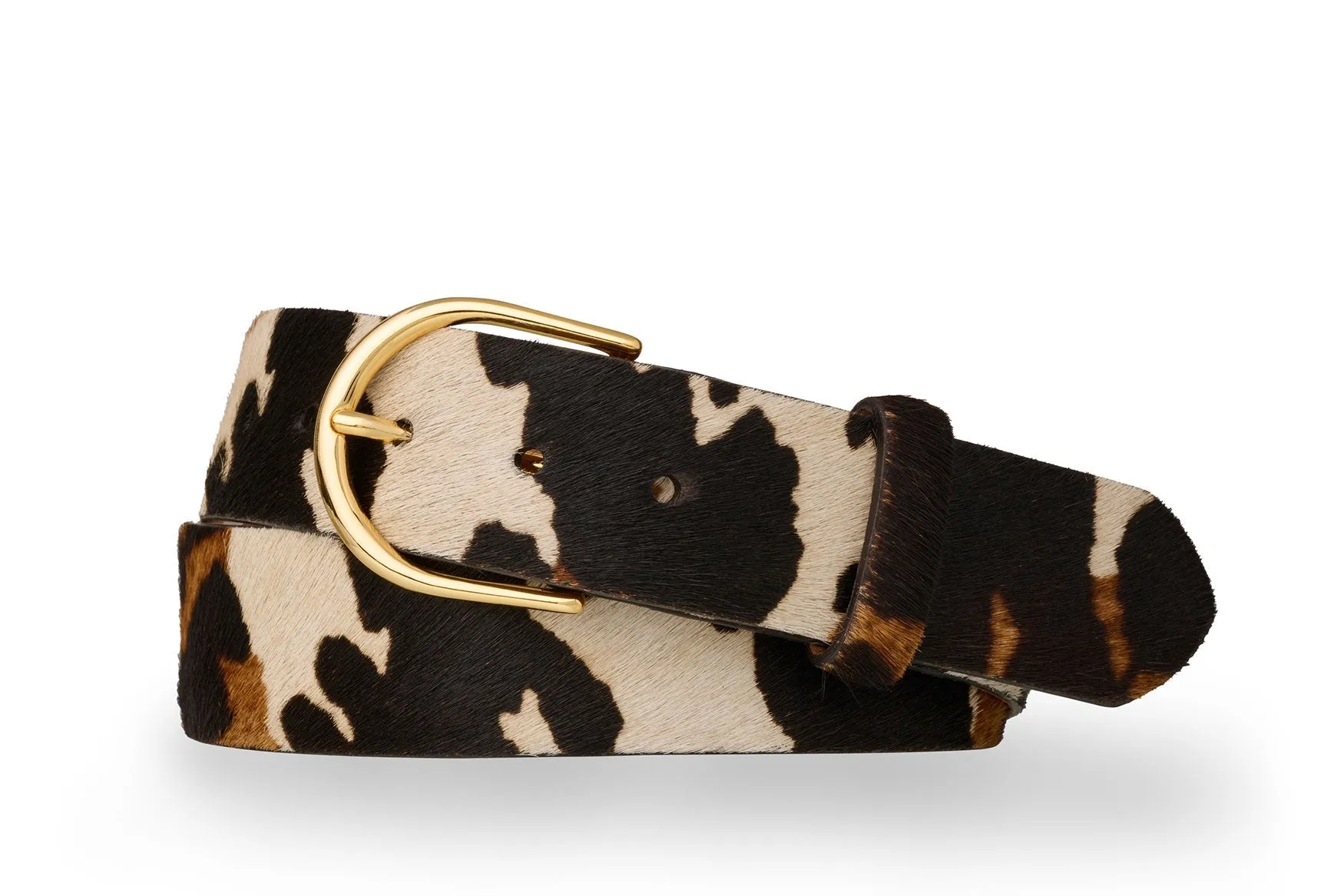 1-1/2" Calf Hair Belt with Round Buckle sold by W. Kleinberg product image thumbnail 3