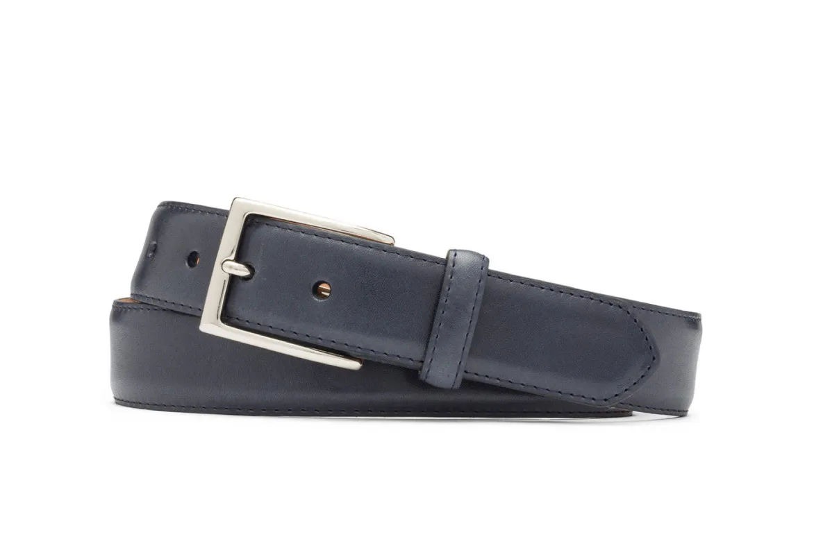 1-1/4" Glazed Calf Belt with Nickel Buckle sold by W. Kleinberg