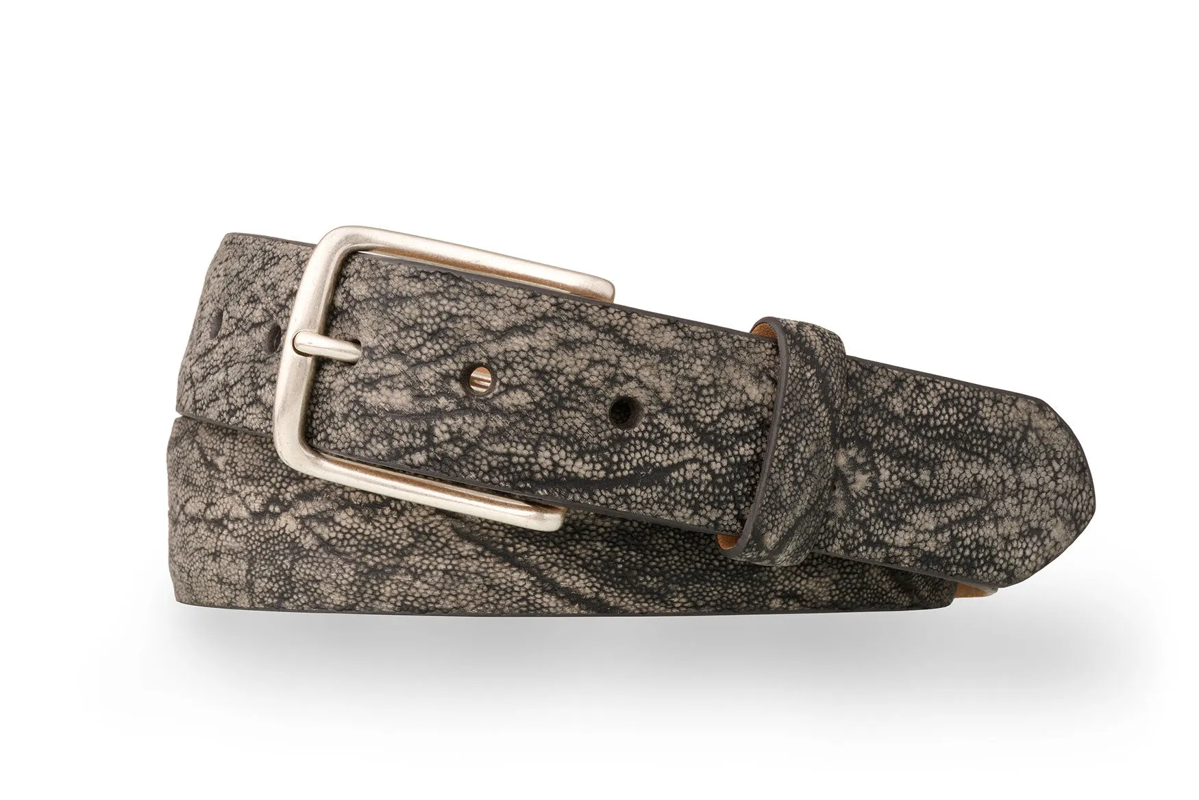 Elephant Belt with Antique Silver Buckle sold by W. Kleinberg product image thumbnail 4