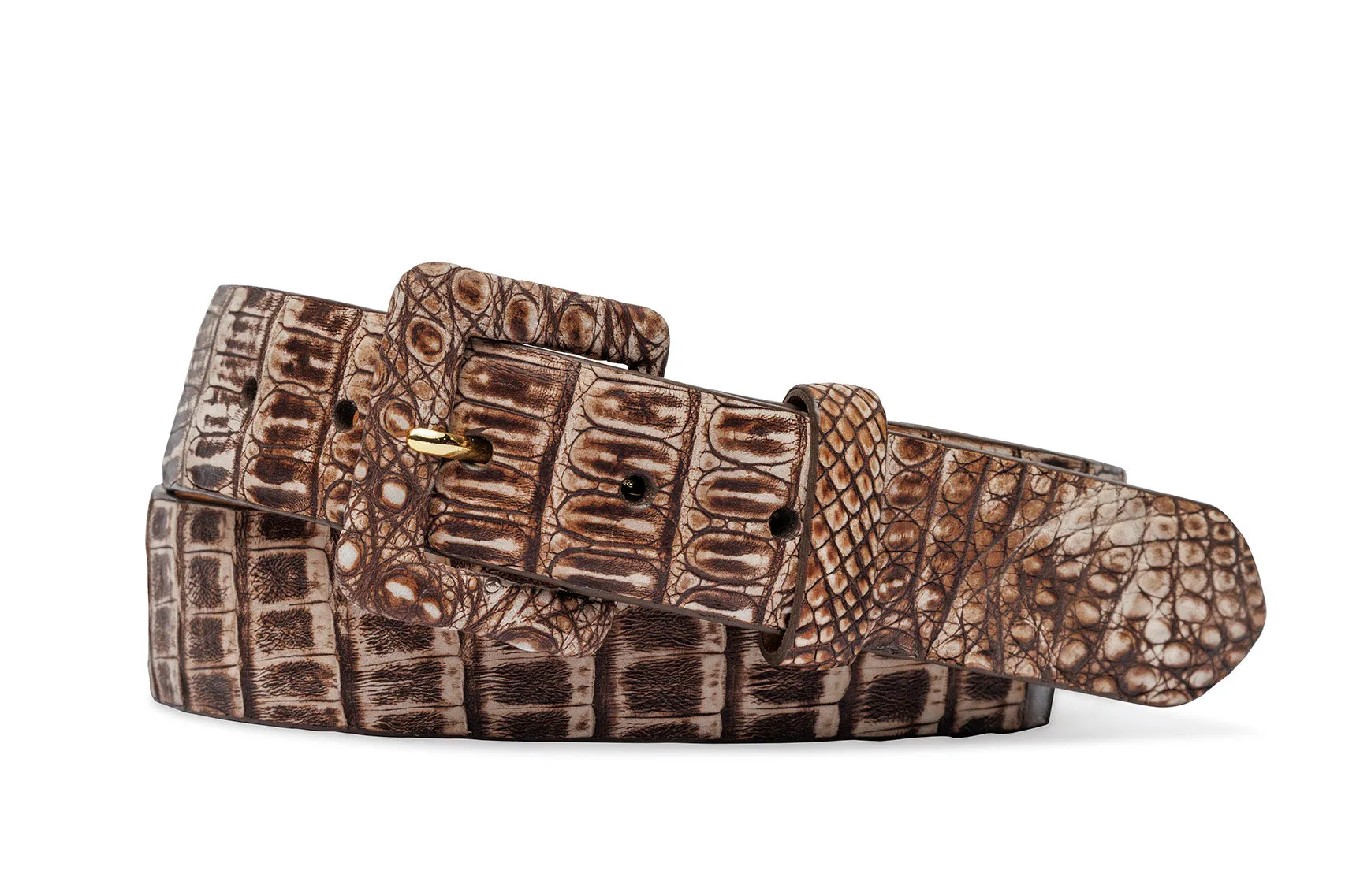 Vintage Crocodile Belt with Covered Buckle sold by W. Kleinberg product image thumbnail 5