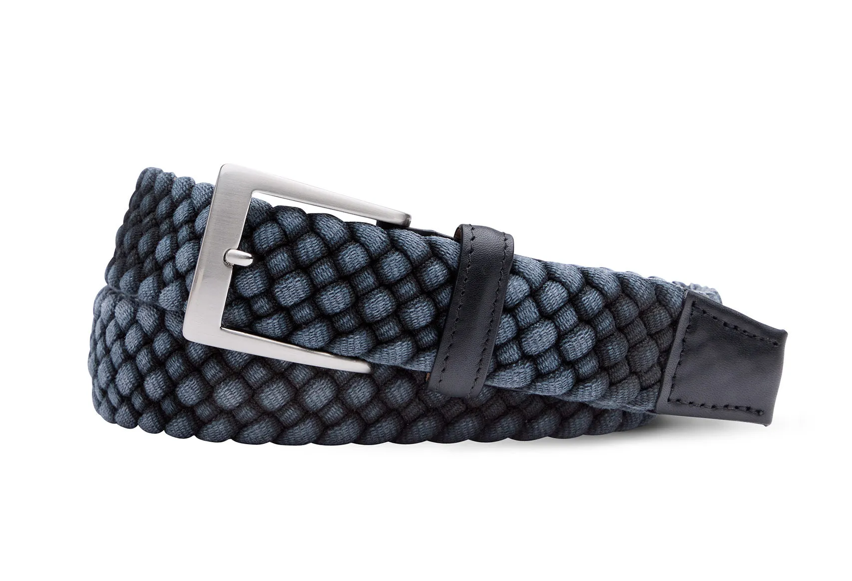 Cloth Braid Belt With Brushed Nickel Buckle sold by W. Kleinberg product image thumbnail 2