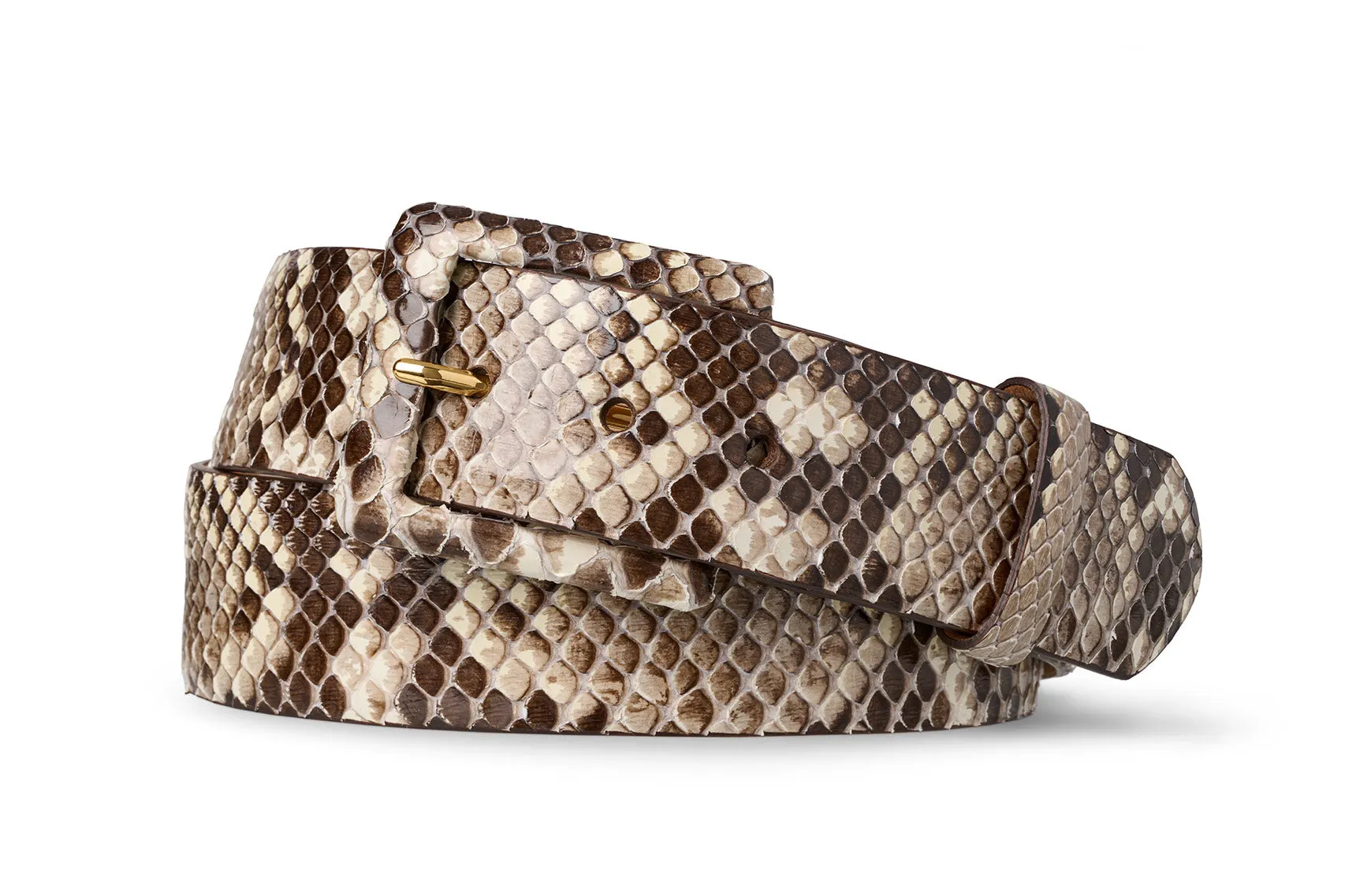 Python Belt with Covered Buckle sold by W. Kleinberg