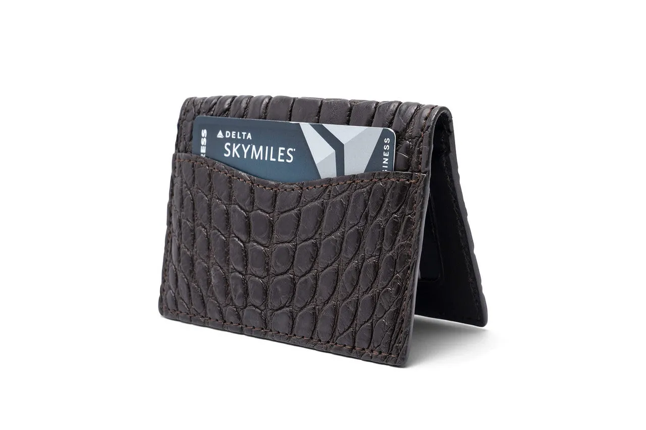 Matte Alligator Credit Card ID Case sold by W. Kleinberg product image thumbnail 2