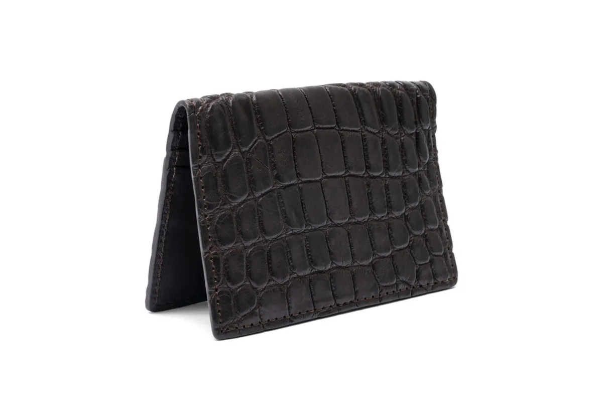 Matte Alligator Credit Card ID Case sold by W. Kleinberg