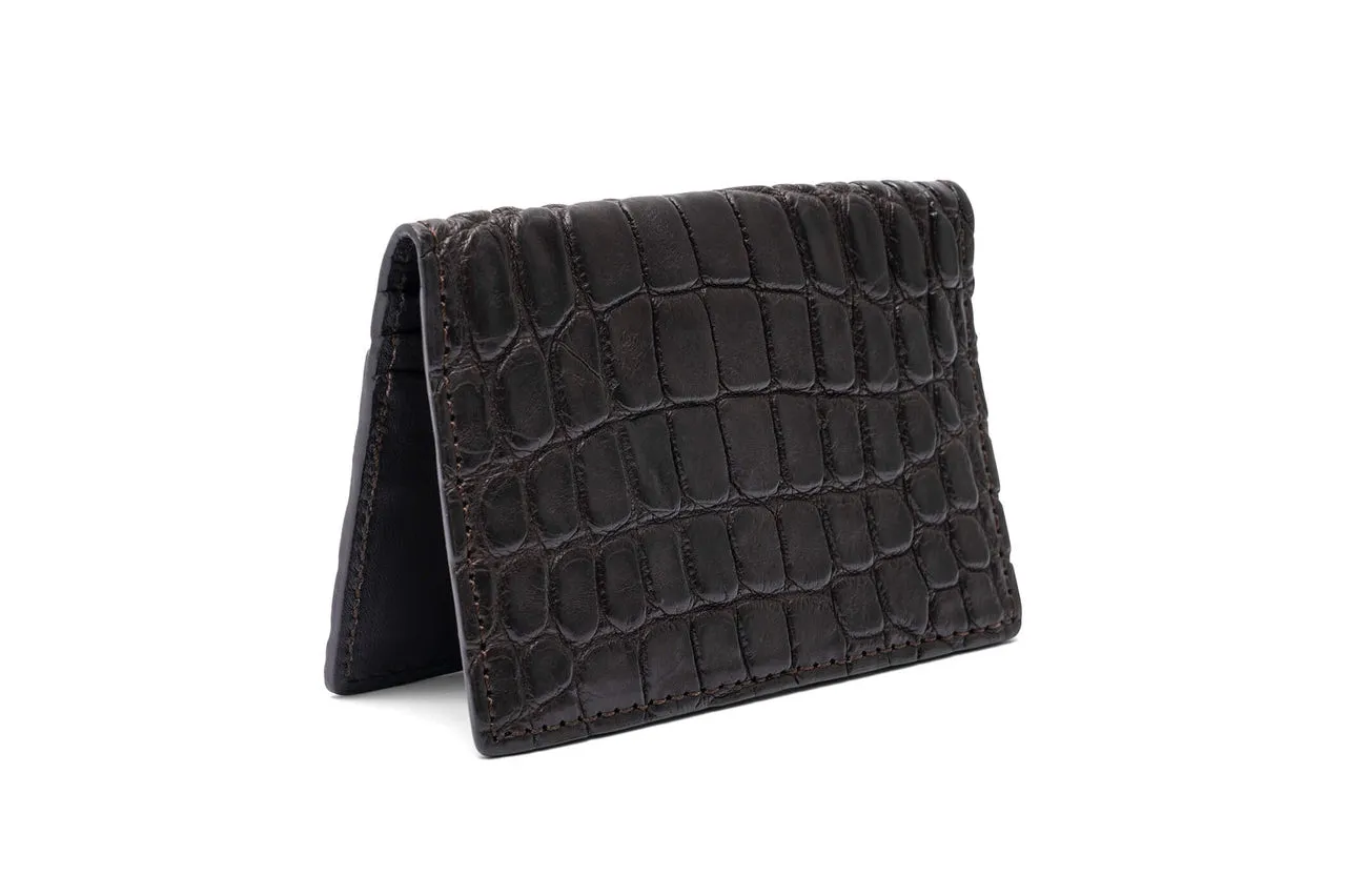 Matte Alligator Credit Card ID Case sold by W. Kleinberg