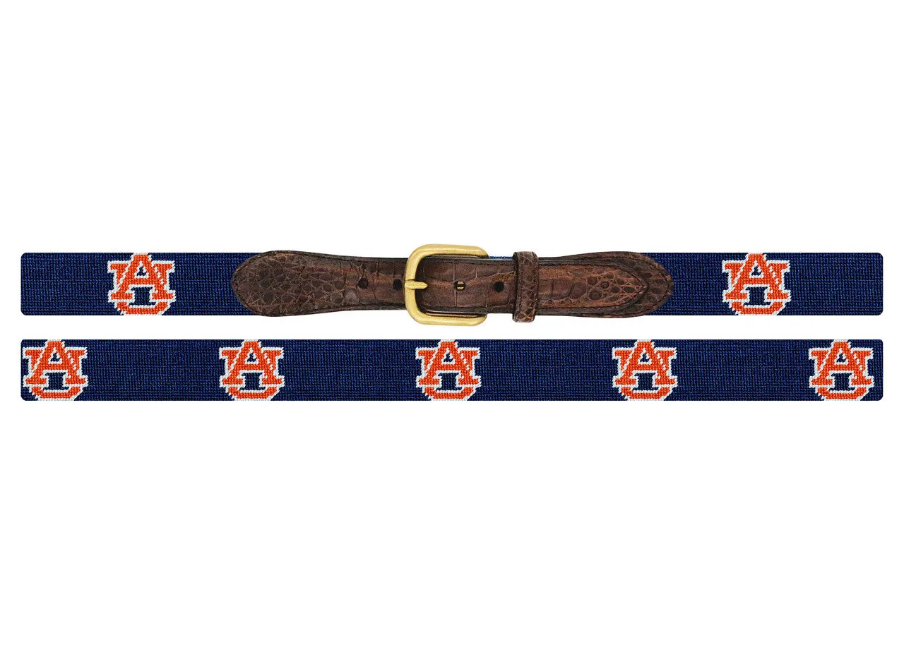 Smathers & Branson Auburn Croc Tab Needlepoint Belt sold by W. Kleinberg product image thumbnail 2