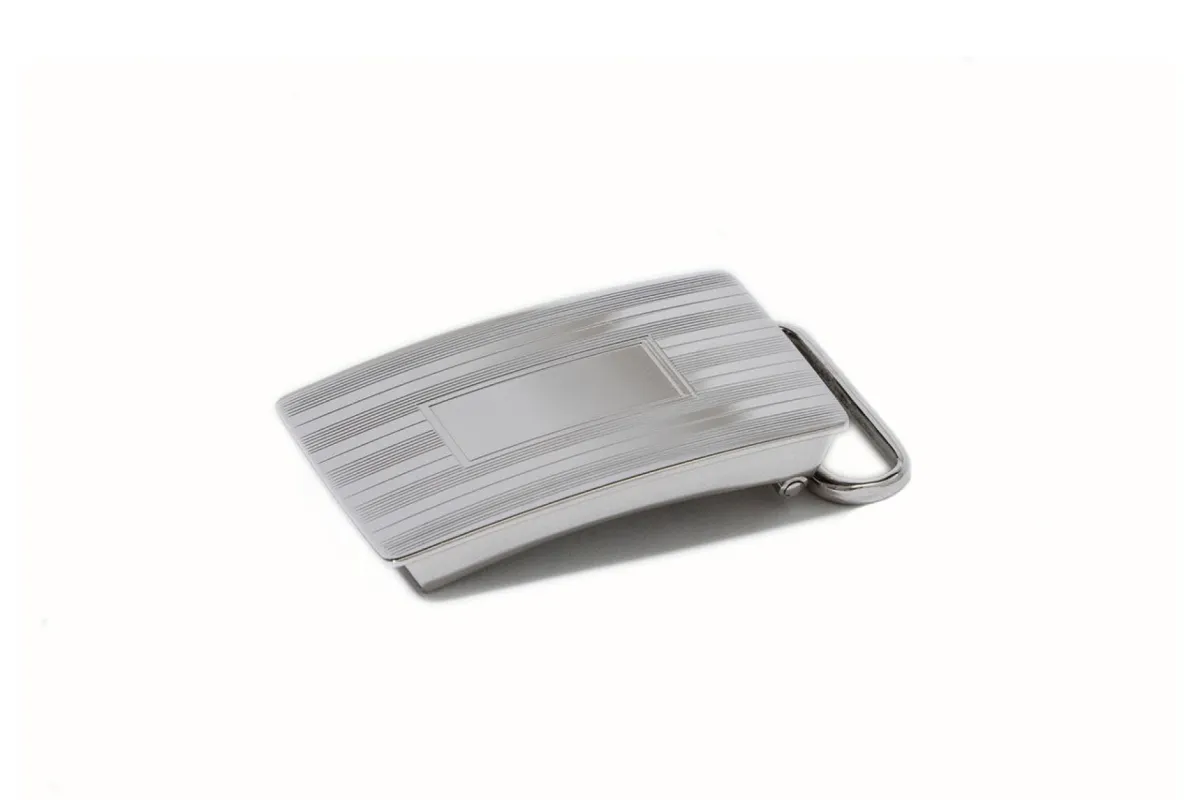Etched Plaque Compression Buckle sold by W. Kleinberg