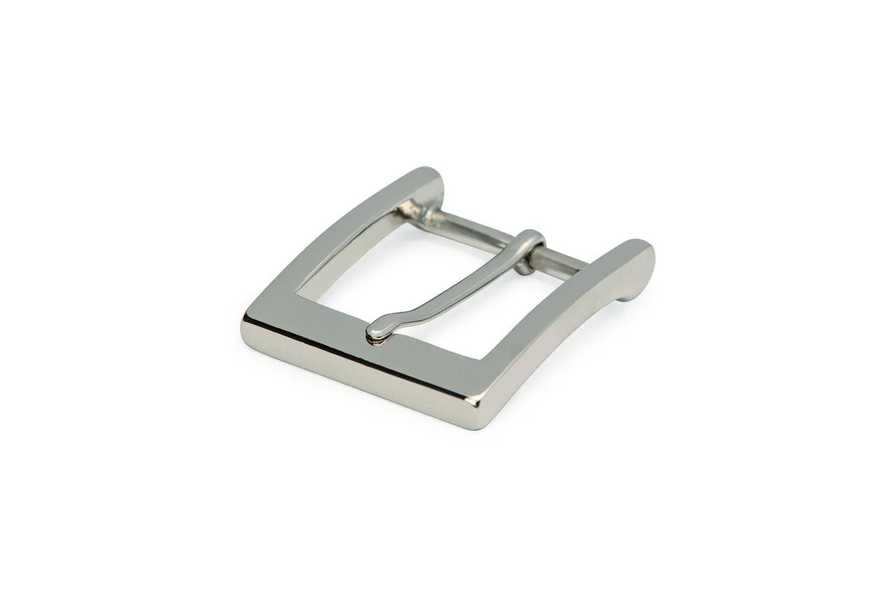 Square Shiny Nickel Buckle sold by W. Kleinberg