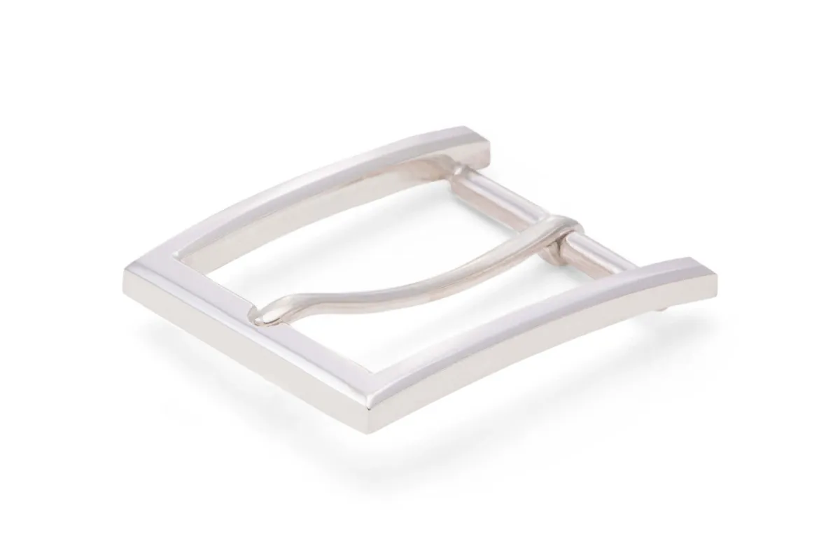 The Slim Bevel Buckle sold by W. Kleinberg