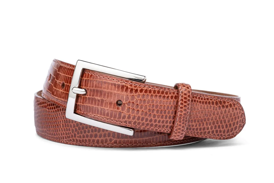 Classic Lizard Belt with Nickel Buckle sold by W. Kleinberg product image thumbnail 4