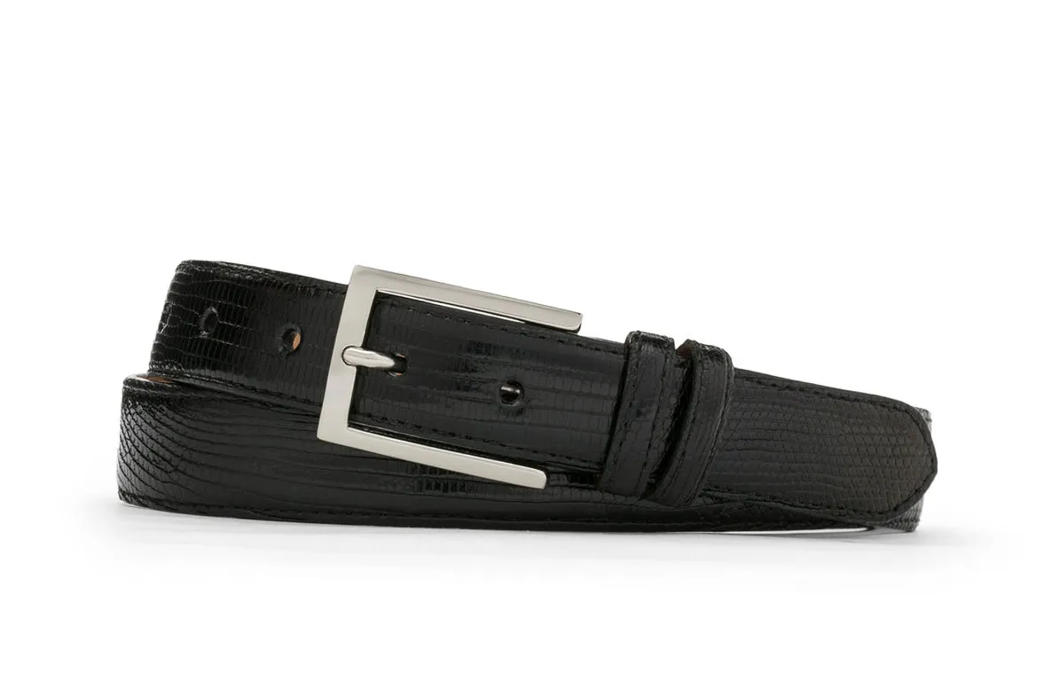 Classic Lizard Belt with Nickel Buckle sold by W. Kleinberg product image thumbnail 2