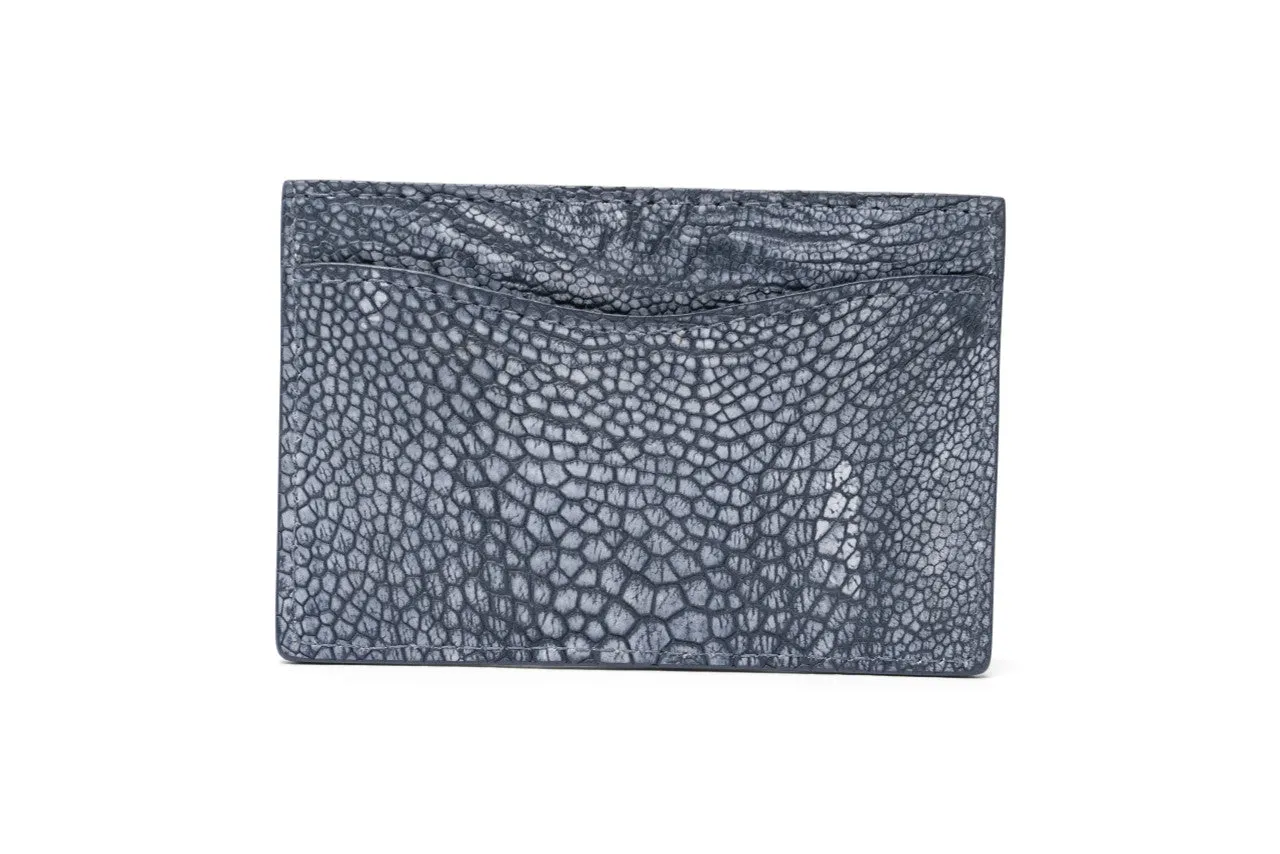 Washed Ostrich Leg Flat Card Case sold by W. Kleinberg product image thumbnail 3
