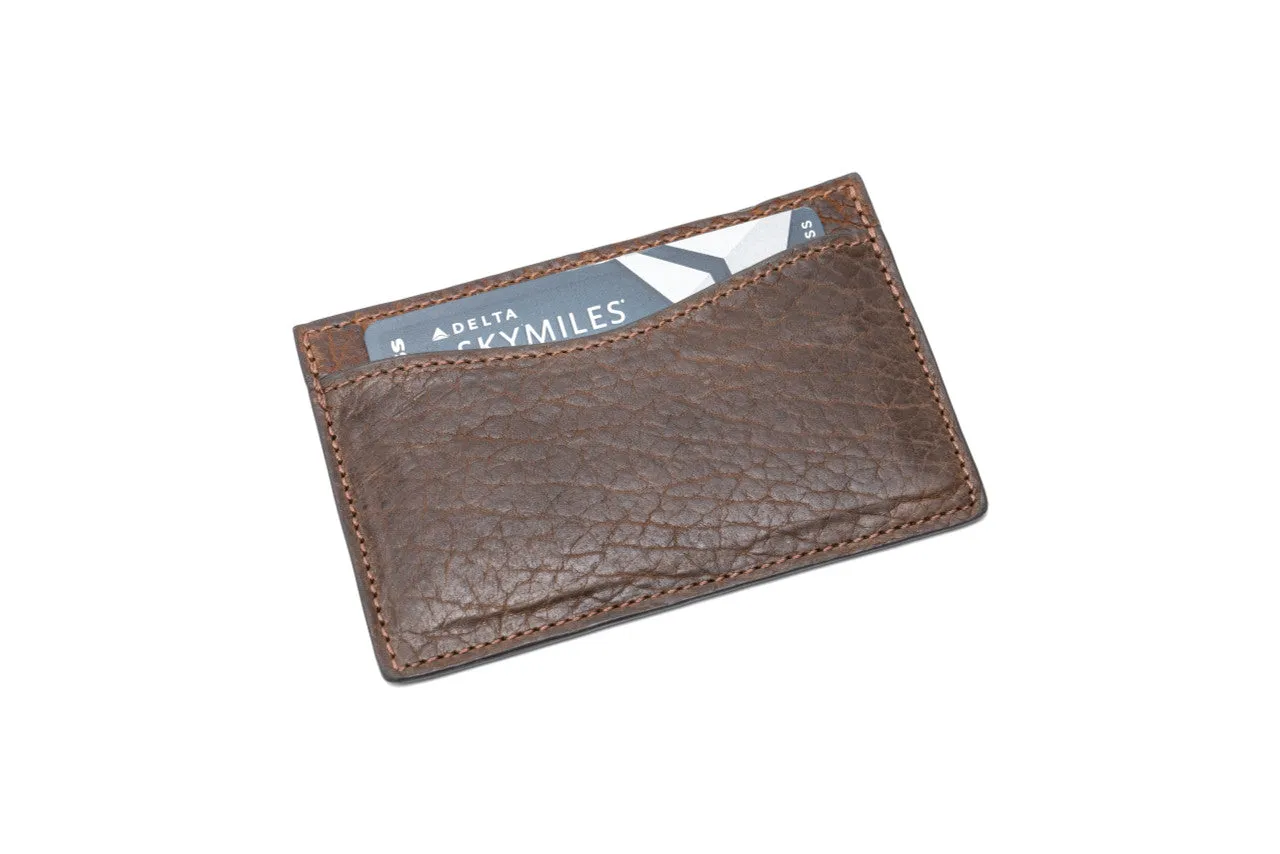 Bison Flat Card Case sold by W. Kleinberg product image thumbnail 2