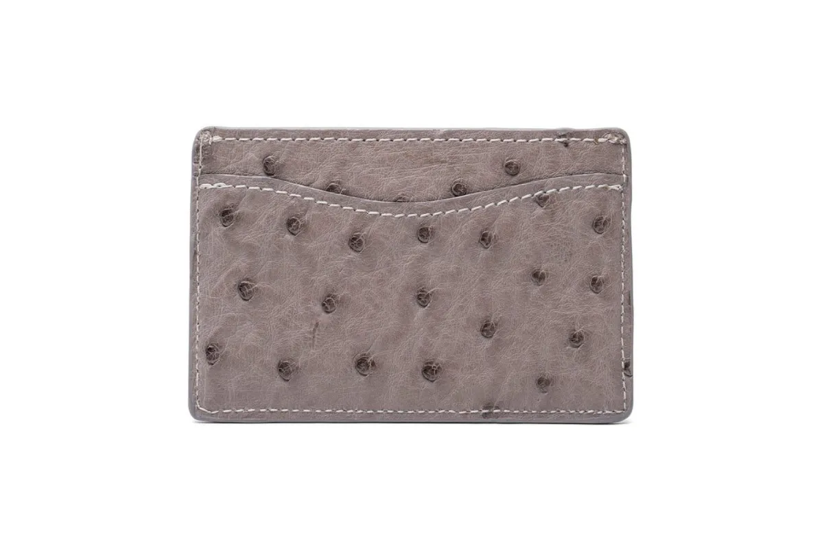 Ostrich Flat Card Case sold by W. Kleinberg