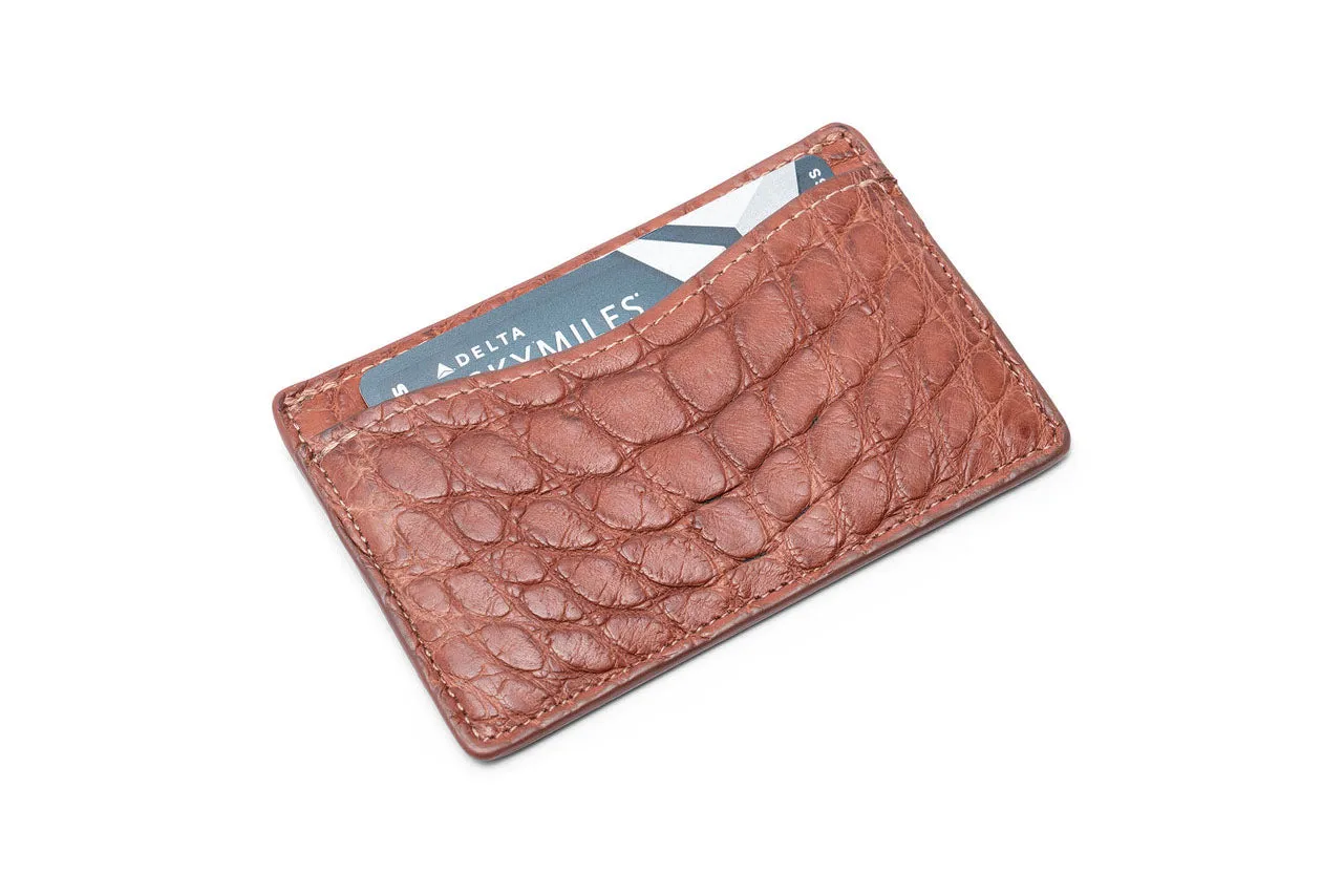 Matte Alligator Flat Card Case sold by W. Kleinberg product image thumbnail 2