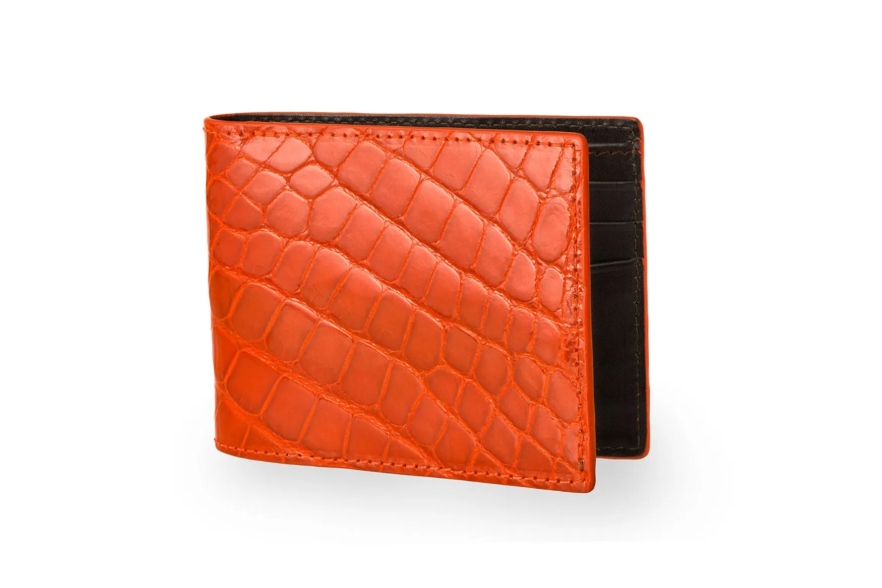Glazed Alligator Bifold Wallet sold by W. Kleinberg