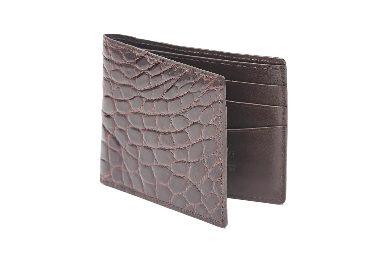 Glazed Alligator Bifold Wallet sold by W. Kleinberg product image thumbnail 3