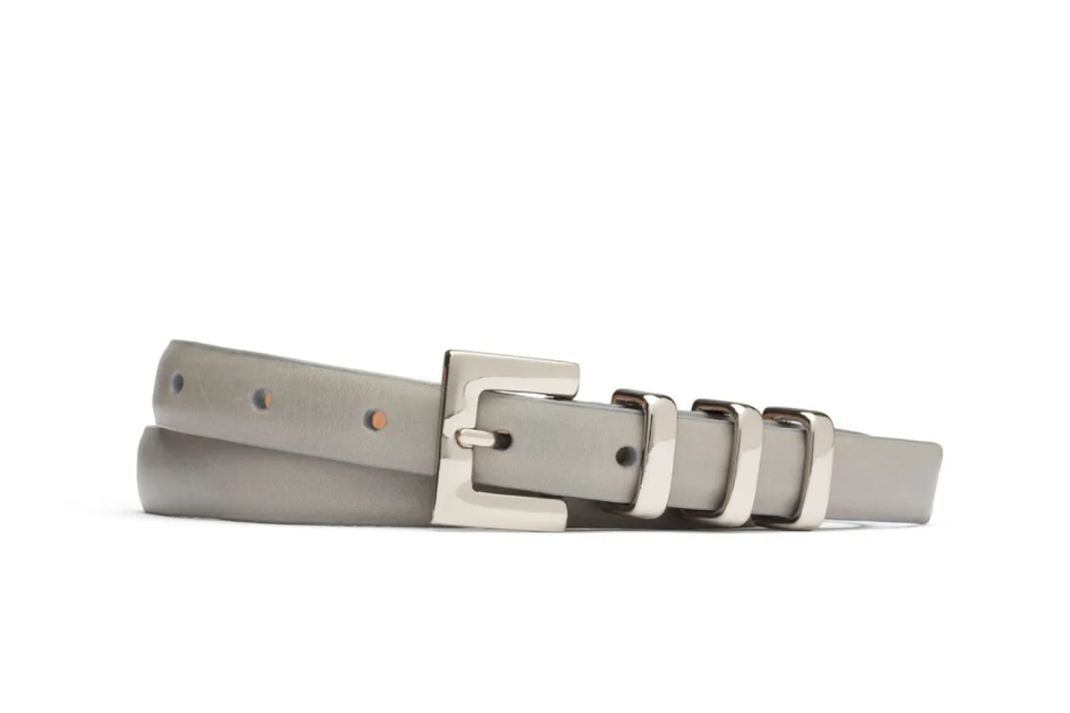Glazed Calf Belt with Triple Keepers sold by W. Kleinberg