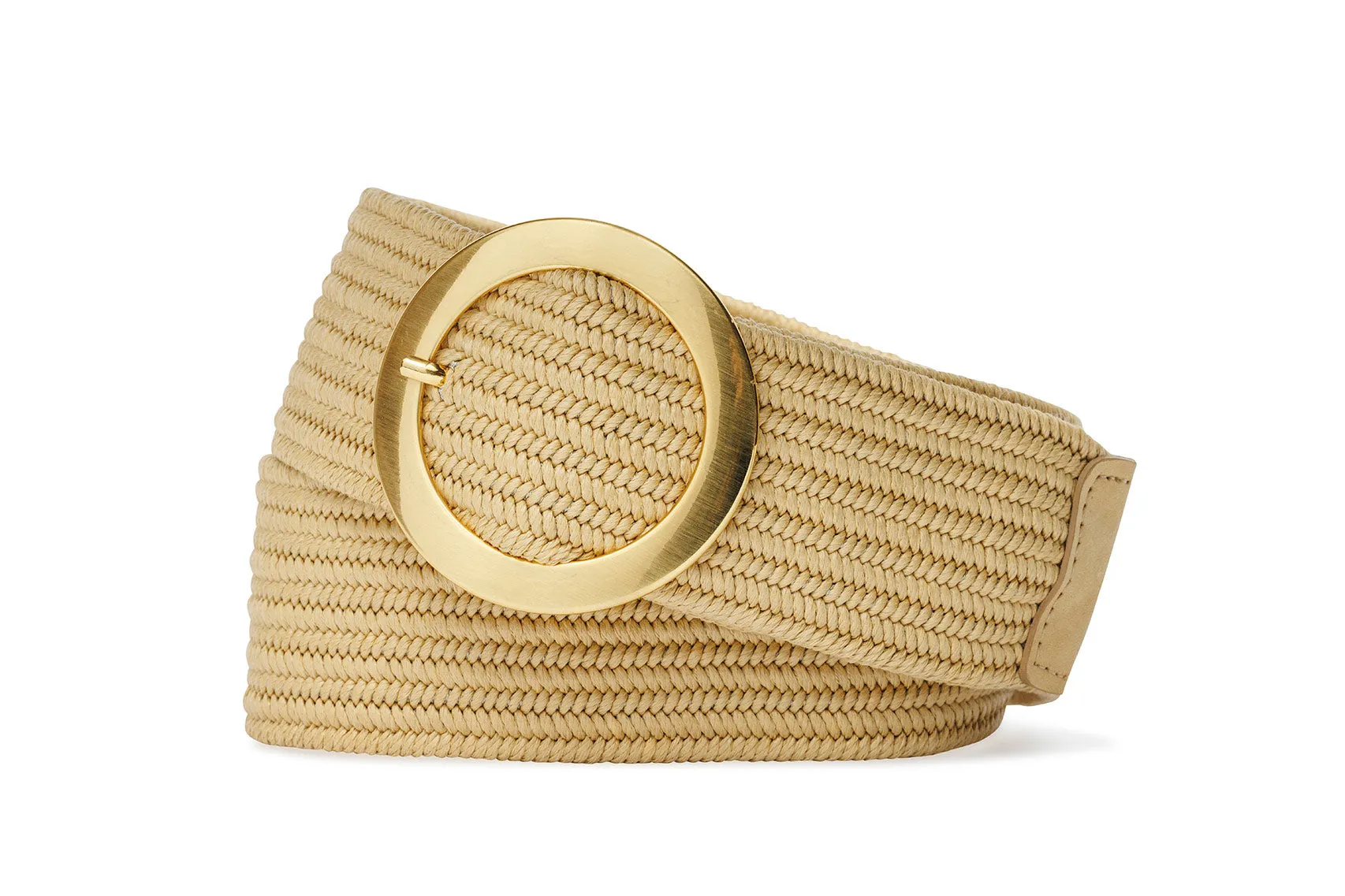 Wide Stretch Belt with Circle Buckle sold by W. Kleinberg product image thumbnail 4