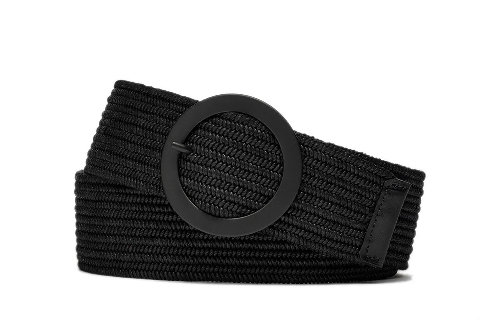 Wide Stretch Belt with Circle Buckle sold by W. Kleinberg product image thumbnail 5