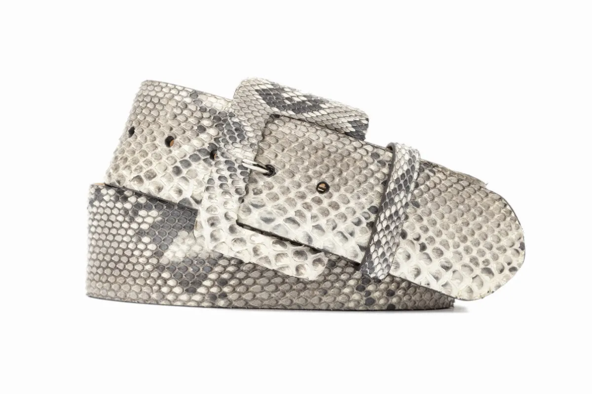 Python Belt with Covered Buckle sold by W. Kleinberg