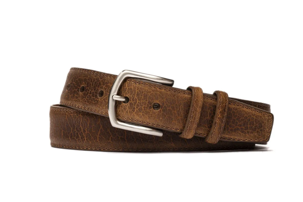 Tucson American Bison Belt with Nickel Buckle sold by W. Kleinberg product image thumbnail 4