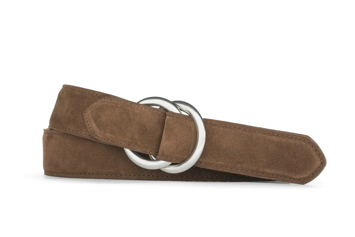Suede Belt with O-ring Buckles sold by W. Kleinberg product image thumbnail 2