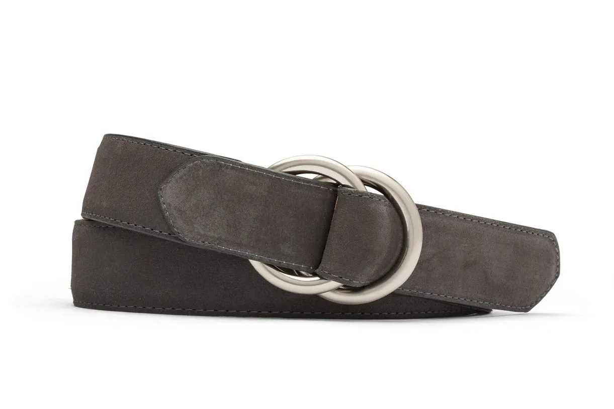 Suede Belt with O-ring Buckles sold by W. Kleinberg product image thumbnail 4