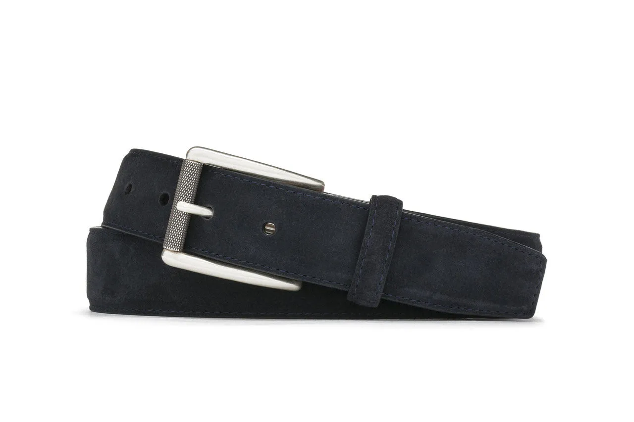 Suede Belt with Nickel Roller Buckle sold by W. Kleinberg product image thumbnail 4