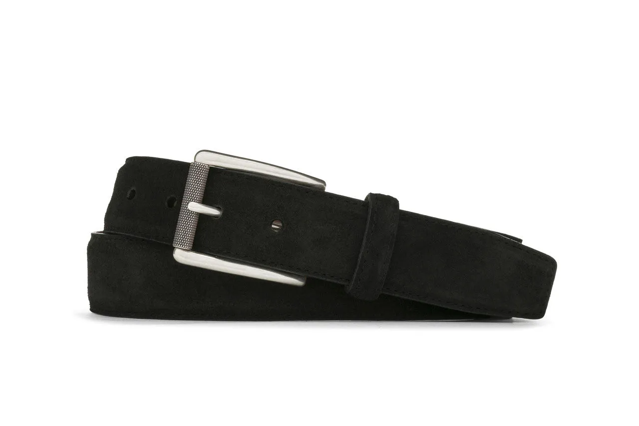 Suede Belt with Nickel Roller Buckle sold by W. Kleinberg product image thumbnail 3