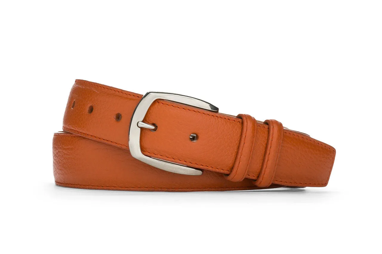 Pebbled Calf Belt with Nickel Buckle sold by W. Kleinberg product image thumbnail 5