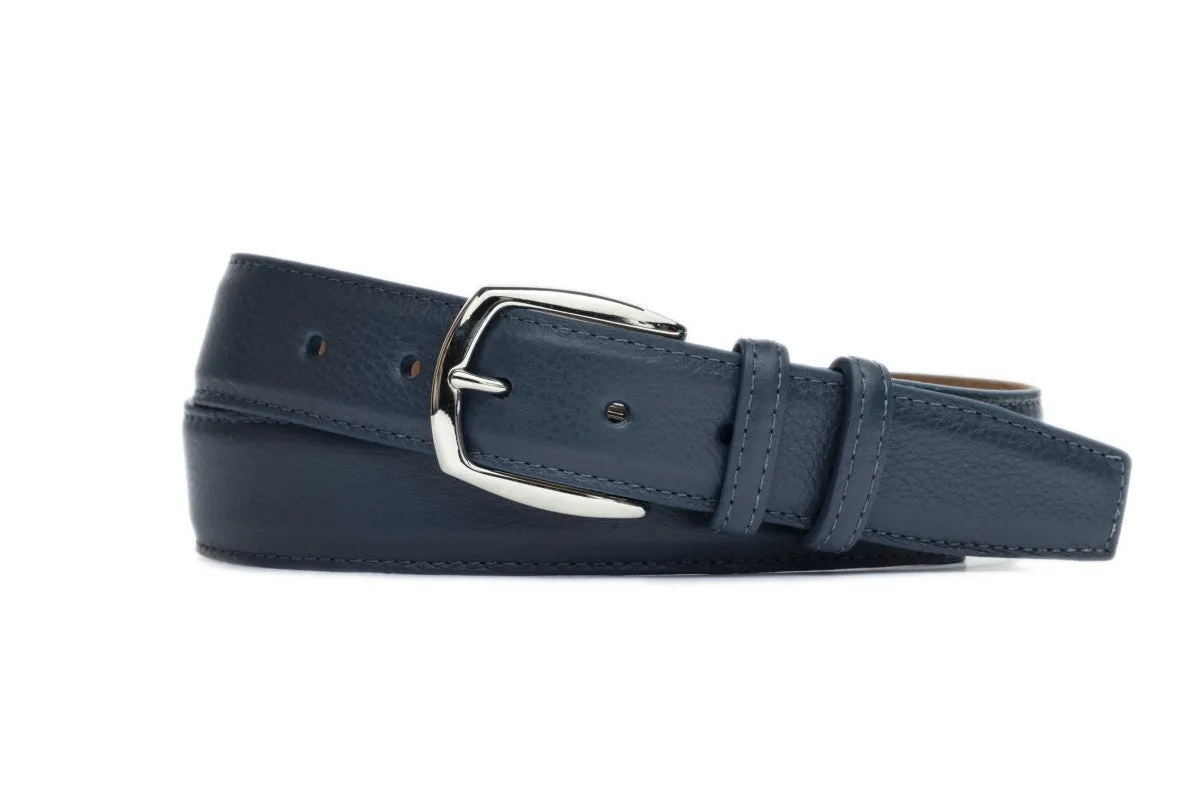 Pebbled Calf Belt with Nickel Buckle sold by W. Kleinberg product image thumbnail 4