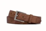 Outlaw Calf Belt with Antique Nickel Buckle sold by W. Kleinberg
