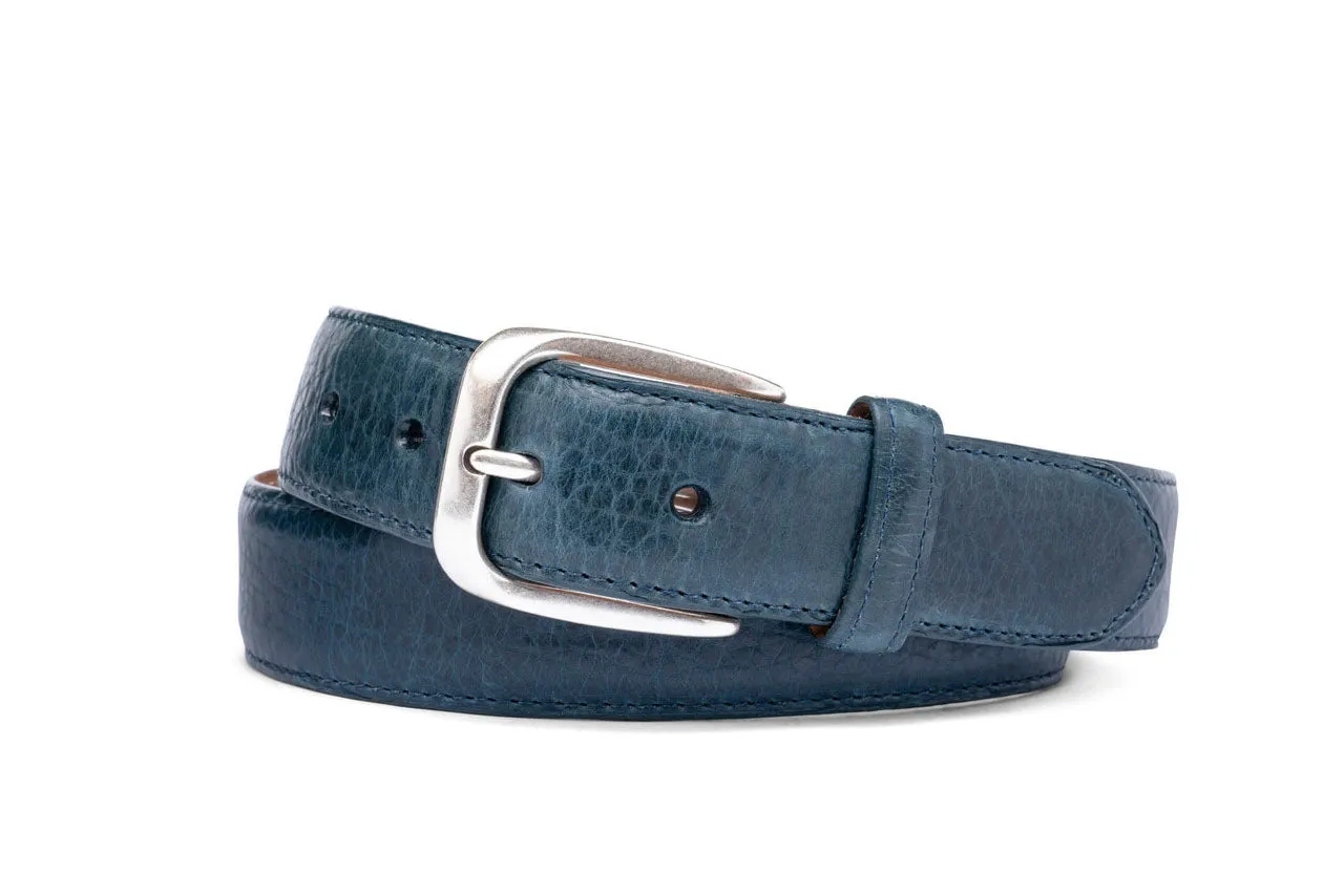 Navajo Bison Belt with Antique Nickel Buckle sold by W. Kleinberg product image thumbnail 3