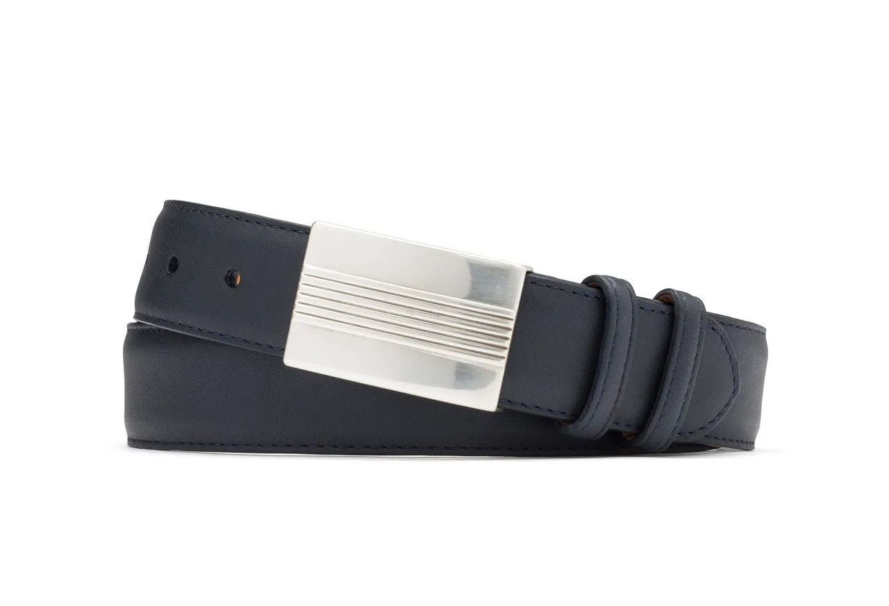 Matte Calf Belt with Plaque Buckle sold by W. Kleinberg product image thumbnail 4