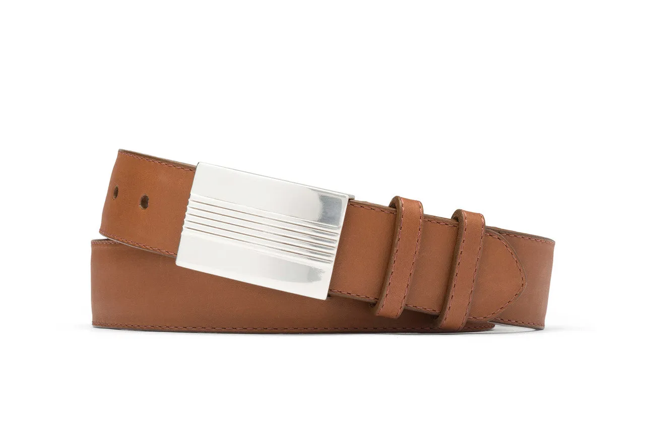 Matte Calf Belt with Plaque Buckle sold by W. Kleinberg product image thumbnail 2