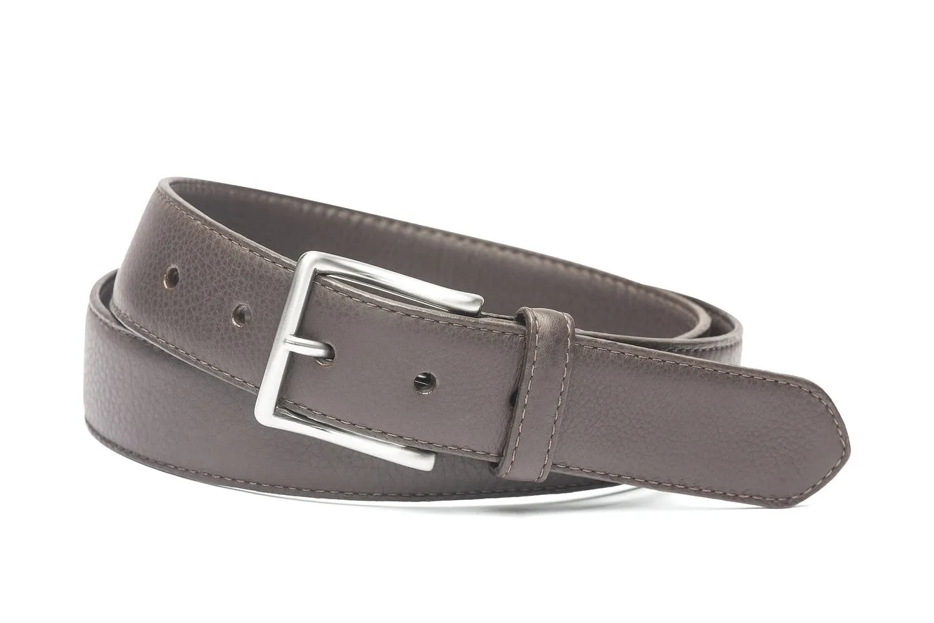 Pebbled Calf Soft Belt with Brushed Nickel Buckle sold by W. Kleinberg product image thumbnail 3