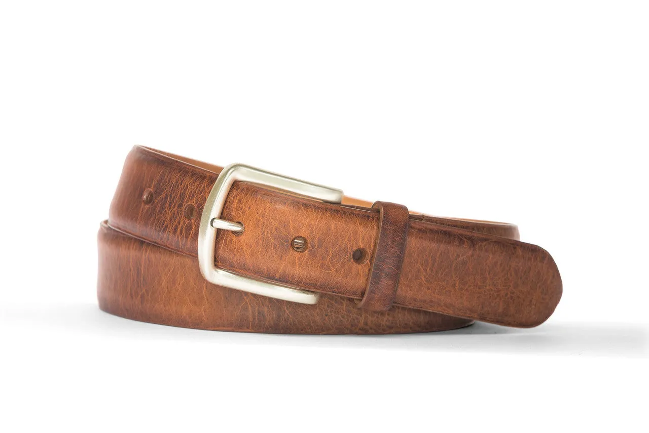 Apache Bison Belt with Antique Nickel Buckle sold by W. Kleinberg
