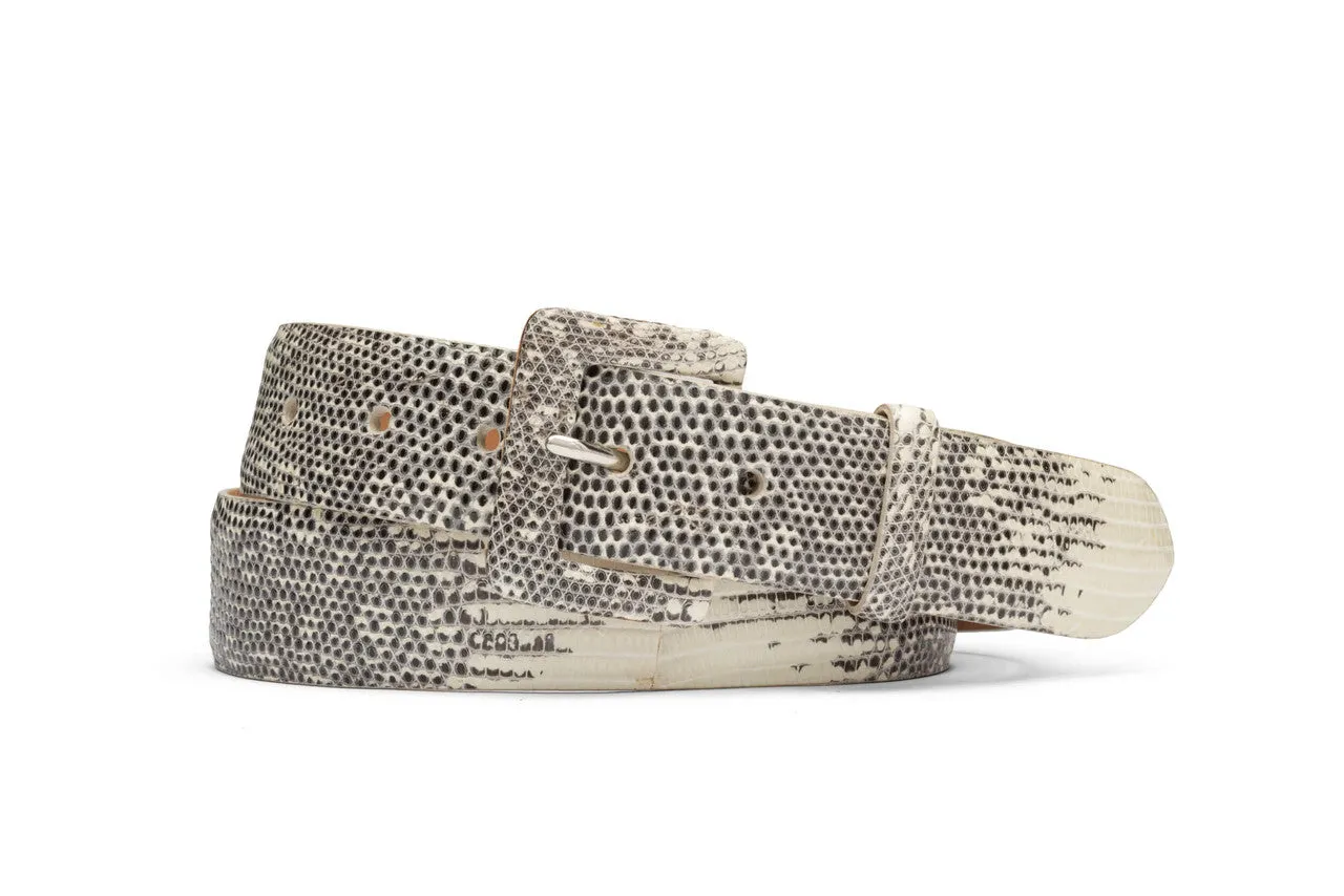 Lizard Belt with Covered Buckle sold by W. Kleinberg