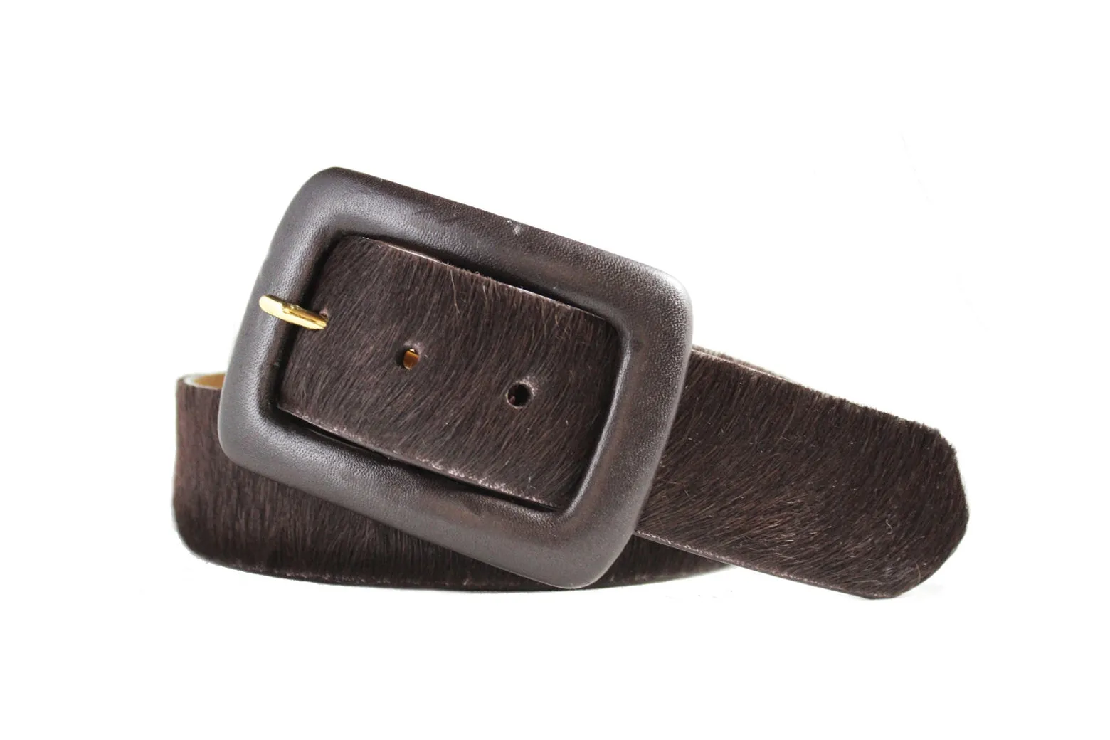 Calf Hair Belt with Covered Buckle sold by W. Kleinberg product image thumbnail 2