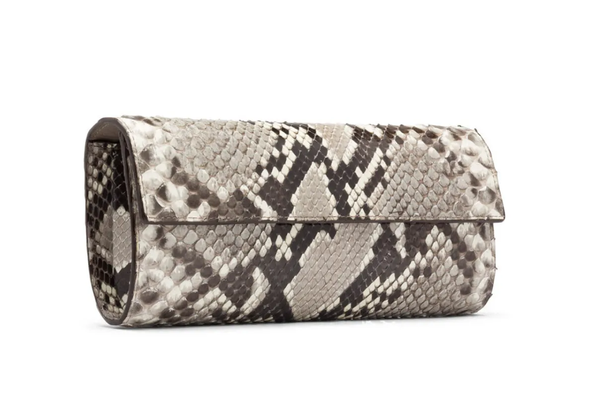 Python Classic Clutch sold by W. Kleinberg