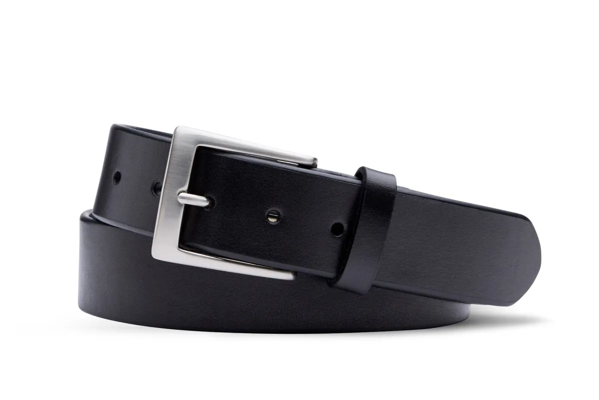Extra-Long Venice Calf Belt with Brushed Nickel Buckle sold by W. Kleinberg