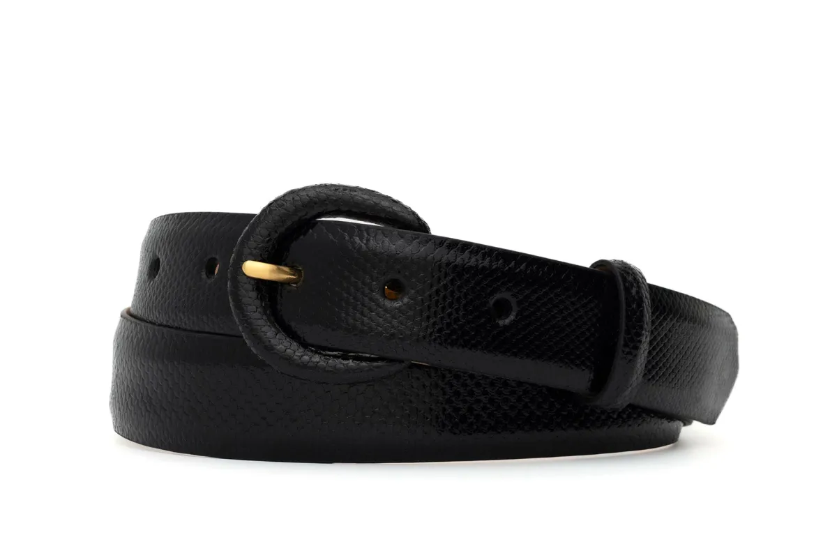 Karung Belt with Covered Crescent Buckle sold by W. Kleinberg