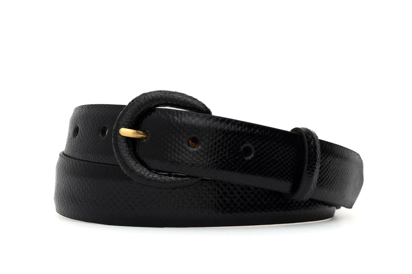 Karung Belt with Covered Crescent Buckle sold by W. Kleinberg