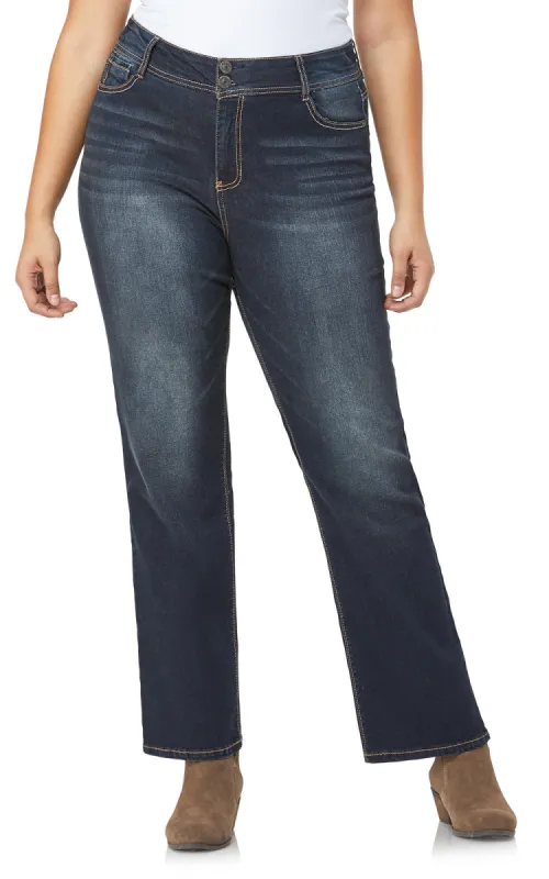 Plus InstaStretch® Luscious Curvy Bootcut Jeans sold by Wallflower