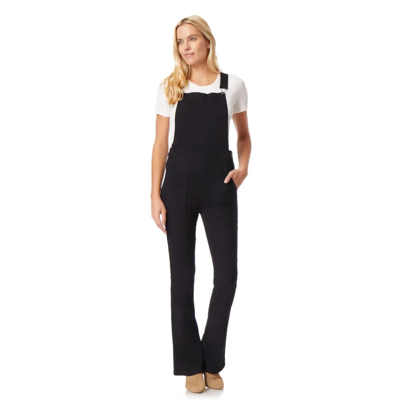 High Rise Flare Overalls sold by Wallflower