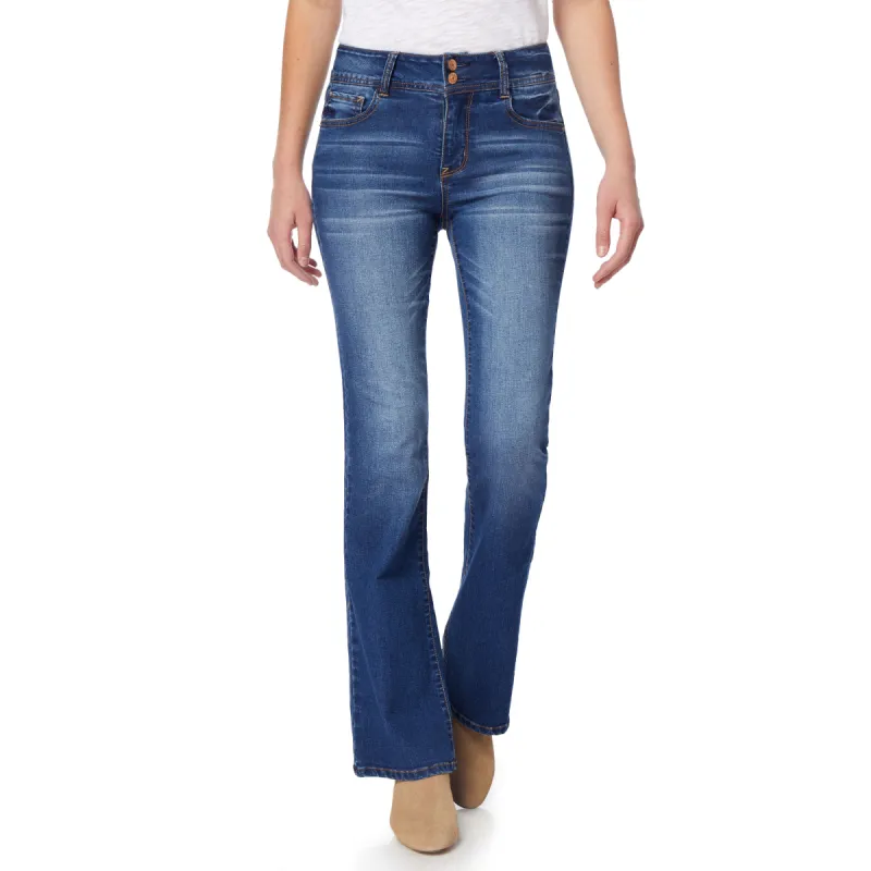 Insta Flex Flirty Curvy Flare Jeans sold by Wallflower