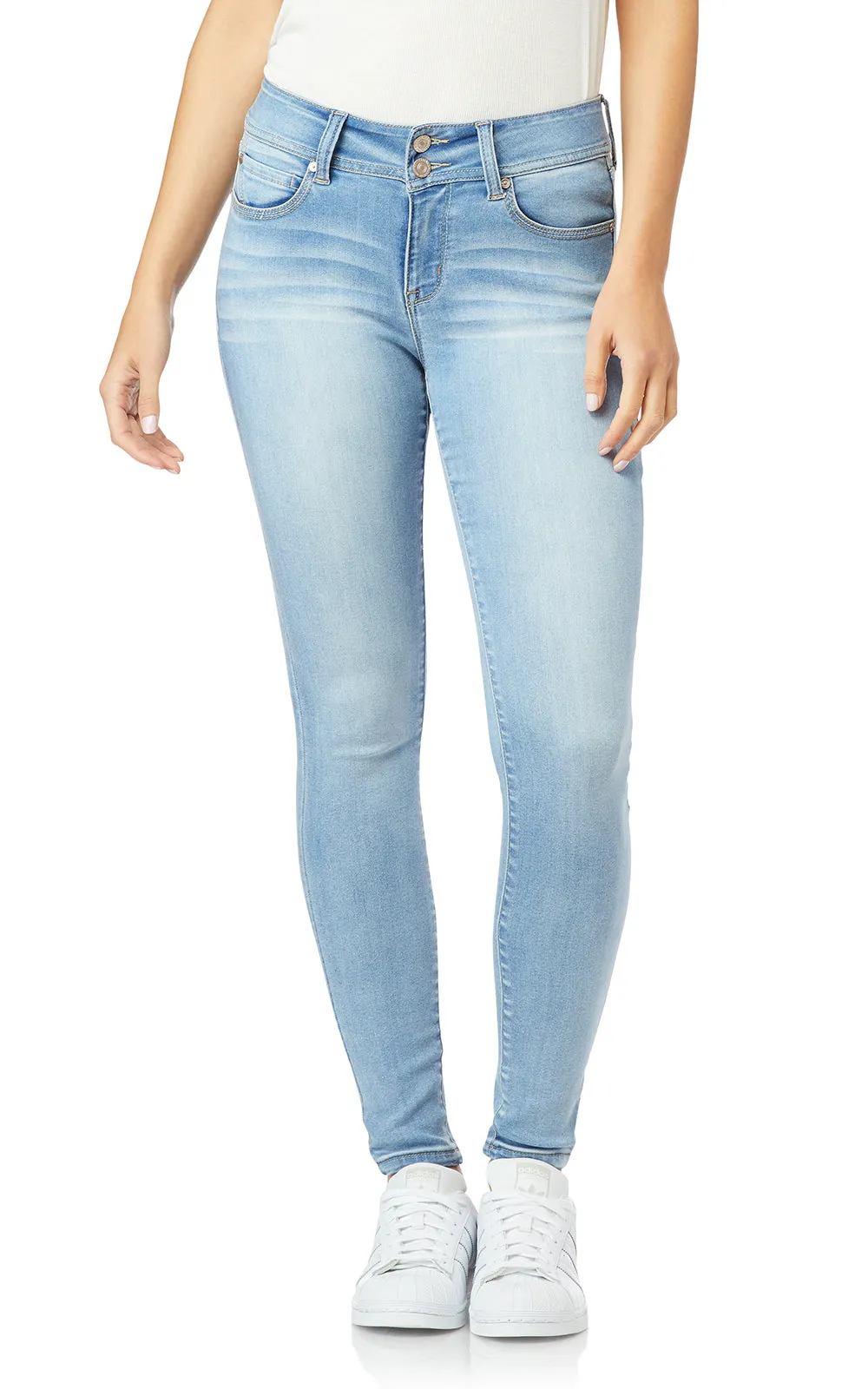 InstaSoft® Ultra Fit Skinny Jeans sold by Wallflower