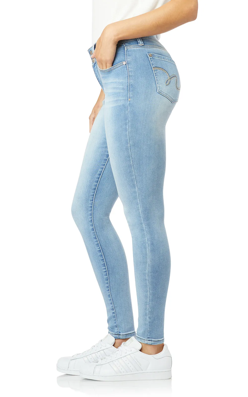 InstaSoft® Ultra Fit Skinny Jeans sold by Wallflower product image thumbnail 2